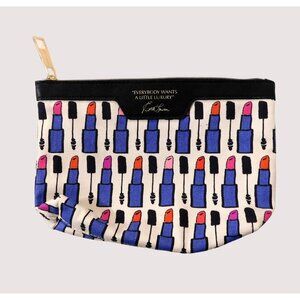 Estee Lauder Lipstick Print Cosmetic Bag Everyone Wants A Little Luxury Zipper